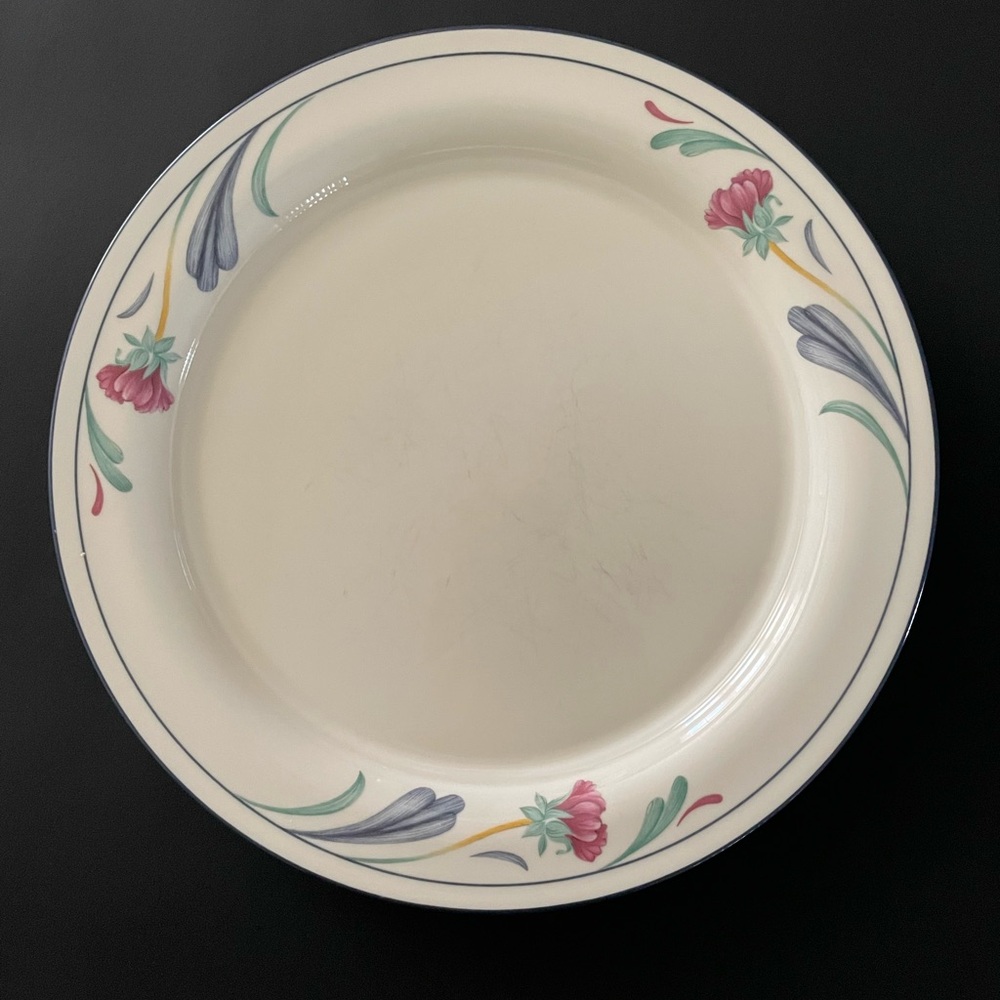 2 Millennium Edition,  Lenox Poppies on Blue, Dinner Plates, Collectors Item